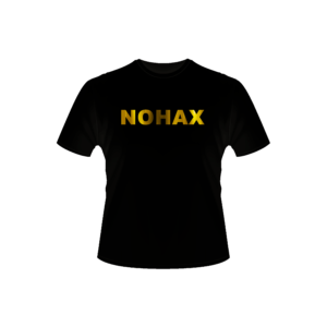 NOHAX Gold Foil Black T-Shirt